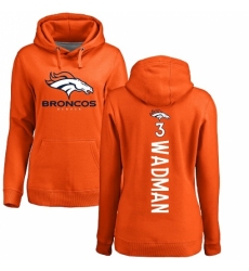 NFL Women's Nike Denver Broncos #3 Colby Wadman Orange Backer Pullover Hoodie