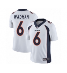 Youth Denver Broncos #6 Colby Wadman White Vapor Untouchable Limited Player Football Jersey