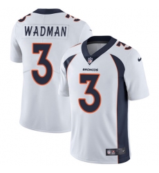 Youth Nike Denver Broncos #3 Colby Wadman White Vapor Untouchable Limited Player NFL Jersey