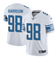Men's Nike Detroit Lions #98 Damon Harrison White Vapor Untouchable Limited Player NFL Jersey
