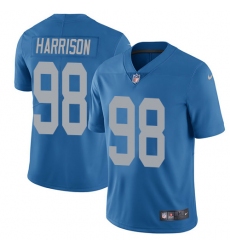 Youth Nike Detroit Lions #98 Damon Harrison Blue Alternate Vapor Untouchable Limited Player NFL Jersey
