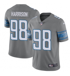 Youth Nike Detroit Lions #98 Damon Harrison Limited Steel Rush Vapor Untouchable NFL Jersey