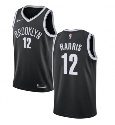 Women's Nike Brooklyn Nets #12 Joe Harris Swingman Black NBA Jersey - Icon Edition