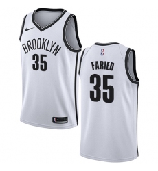 Youth Nike Brooklyn Nets #35 Kenneth Faried Swingman White NBA Jersey - Association Edition