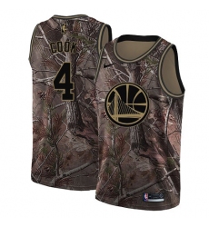Women's Nike Golden State Warriors #4 Quinn Cook Swingman Camo Realtree Collection NBA Jersey