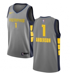 Women's Nike Memphis Grizzlies #1 Kyle Anderson Swingman Gray NBA Jersey - City Edition