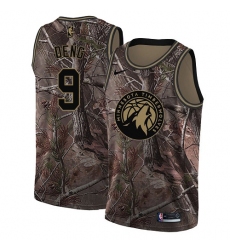 Men's Nike Minnesota Timberwolves #9 Luol Deng Swingman Camo Realtree Collection NBA Jersey