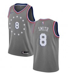 Women's Nike Philadelphia 76ers #8 Zhaire Smith Swingman Gray NBA Jersey - City Edition