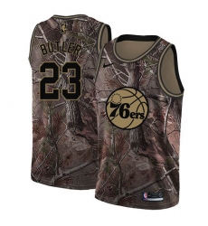 Men's Nike Philadelphia 76ers #23 Jimmy Butler Swingman Camo Realtree Collection NBA Jersey