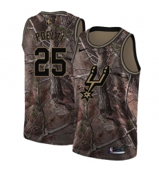 Youth Nike San Antonio Spurs #25 Jakob Poeltl Swingman Camo Realtree Collection NBA Jersey