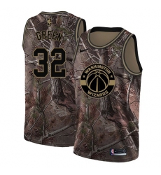 Women's Nike Washington Wizards #32 Jeff Green Swingman Camo Realtree Collection NBA Jersey