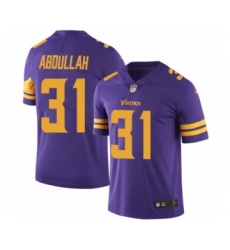 Men's Nike Minnesota Vikings #31 Ameer Abdullah Limited Purple Rush Vapor Untouchable NFL Jersey