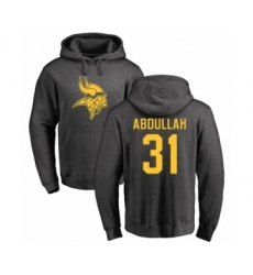 NFL Nike Minnesota Vikings #31 Ameer Abdullah Ash One Color Pullover Hoodie