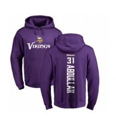NFL Nike Minnesota Vikings #31 Ameer Abdullah Purple Backer Pullover Hoodie