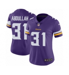 Women's Nike Minnesota Vikings #31 Ameer Abdullah Purple Team Color Vapor Untouchable Limited Player NFL Jersey