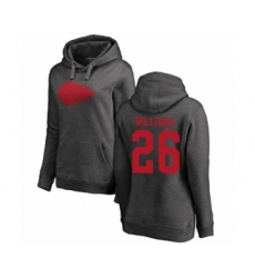 NFL Women's Nike Kansas City Chiefs #26 Damien Williams Ash One Color Pullover Hoodie