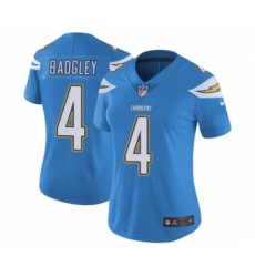 Women's Nike Los Angeles Chargers #4 Michael Badgley Electric Blue Alternate Vapor Untouchable Limited Player NFL Jersey