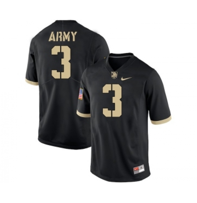 Army Black Knights 3 Jordan Asberry Black College Football Jersey