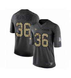 Youth Arizona Cardinals #36 D.J. Swearinger SR Limited Black 2016 Salute to Service Football Jersey