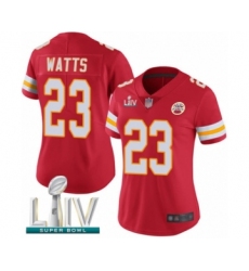 Women's Kansas City Chiefs #24 Jordan Lucas Red Team Color Vapor Untouchable Limited Player Super Bowl LIV Bound Football Jersey