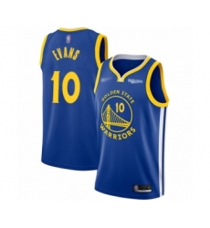 Women's Golden State Warriors #10 Jacob Evans Swingman Royal Finished Basketball Jersey - Icon Edition