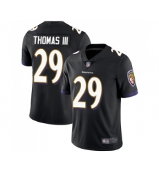 Men's Baltimore Ravens #29 Earl Thomas III Black Alternate Vapor Untouchable Limited Player Football Jersey
