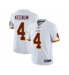 Men's Washington Redskins #4 Case Keenum White Vapor Untouchable Limited Player Football Jerseys