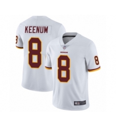 Men's Washington Redskins #8 Case Keenum White Vapor Untouchable Limited Player Football Jersey