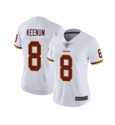 Women's Washington Redskins #8 Case Keenum White Vapor Untouchable Limited Player Football Jersey