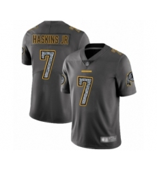 Men's Washington Redskins #7 Dwayne Haskins Limited Gray Static Fashion Football Jersey