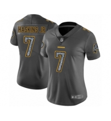 Women's Washington Redskins #7 Dwayne Haskins Limited Gray Static Fashion Football Jersey