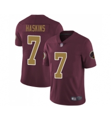 Youth Washington Redskins #7 Dwayne Haskins Burgundy Red Gold Number Alternate 80TH Anniversary Vapor Untouchable Limited Player Football Jersey