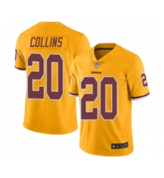 Youth Washington Redskins #20 Landon Collins Limited Gold Rush Vapor Untouchable Football Jersey