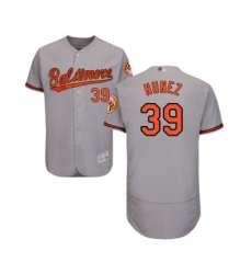 Men's Baltimore Orioles #39 Renato Nunez Grey Road Flex Base Authentic Collection Baseball Jersey