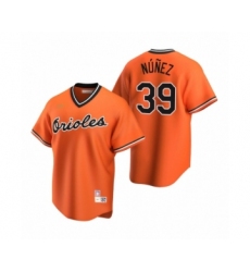 Men's Baltimore Orioles #39 Renato Nunez Nike Orange Cooperstown Collection Alternate Jersey