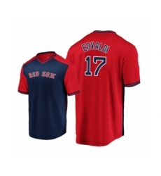 Nathan Eovaldi Boston Red Sox #17 Navy Red Iconic Player Majestic Jersey