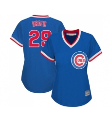 Women's Chicago Cubs #29 Brad Brach Authentic Royal Blue Cooperstown Baseball Jersey