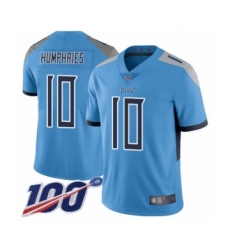 Men's Tennessee Titans #10 Adam Humphries Light Blue Alternate Vapor Untouchable Limited Player 100th Season Football Jersey