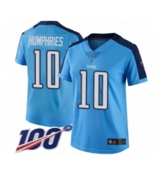 Women's Tennessee Titans #10 Adam Humphries Limited Light Blue Rush Vapor Untouchable 100th Season Football Jersey