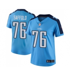 Women's Tennessee Titans #76 Rodger Saffold Limited Light Blue Rush Vapor Untouchable Football Jersey