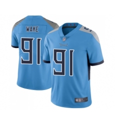 Men's Tennessee Titans #91 Cameron Wake Light Blue Alternate Vapor Untouchable Limited Player Football Jersey
