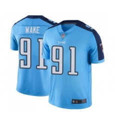 Men's Tennessee Titans #91 Cameron Wake Limited Light Blue Rush Vapor Untouchable Football Jersey