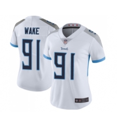 Women's Tennessee Titans #91 Cameron Wake White Vapor Untouchable Limited Player Football Jersey