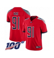 Youth Tennessee Titans #91 Cameron Wake Limited Red Inverted Legend 100th Season Football Jersey