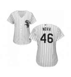 Women's Chicago White Sox #46 Ivan Nova Replica White Home Cool Base Baseball Jersey