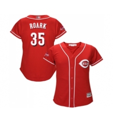 Women's Cincinnati Reds #35 Tanner Roark Replica Red Alternate Cool Base Baseball Jersey