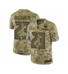 Men's Tampa Bay Buccaneers #23 Deone Bucannon Limited Camo 2018 Salute to Service Football Jersey