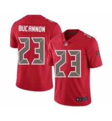 Men's Tampa Bay Buccaneers #23 Deone Bucannon Limited Red Rush Vapor Untouchable Football Jersey