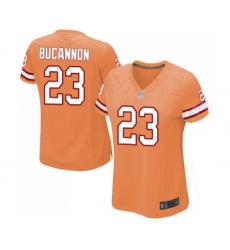 Women's Tampa Bay Buccaneers #23 Deone Bucannon Limited Orange Glaze Alternate Football Jersey