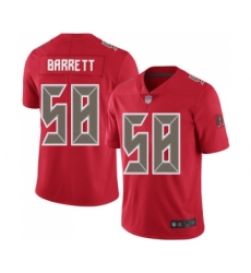 Men's Tampa Bay Buccaneers #58 Shaquil Barrett Limited Red Rush Vapor Untouchable Football Jersey